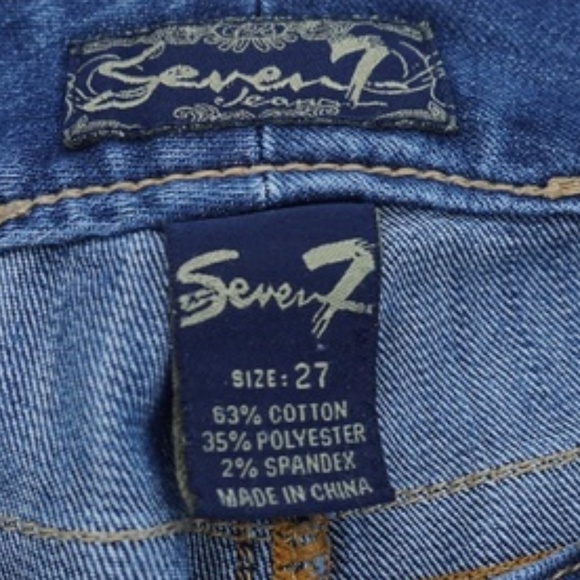 Seven 7 Jeans Medium Wash Straight Leg sz 27 - Picture 7 of 8